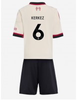 Otroške Nogometnih dresov Liverpool Milos Kerkez #6 Gostujoči 2025-26 Kratki rokavi (+ hlače)